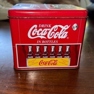 Vintage Coca Cola Cooler Tin